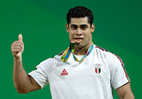Mohamad Ihab, médaillé de bronze en haltérophilie