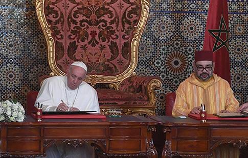 Le pape François et Mohammed VI prônent la coexistence pacifique à Jérusalem