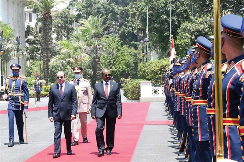 Le président Sissi reçoit son homologue somalien	