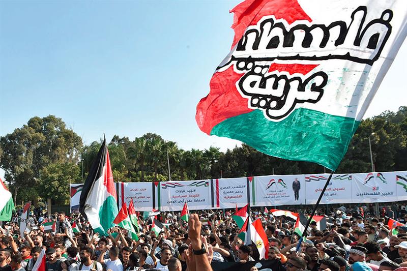 Marches de soutien populaire aux Palestiniens