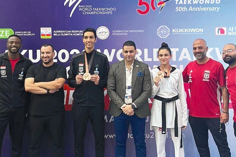 Taekwondo : Eissa et Shahd honorent l’Egypte