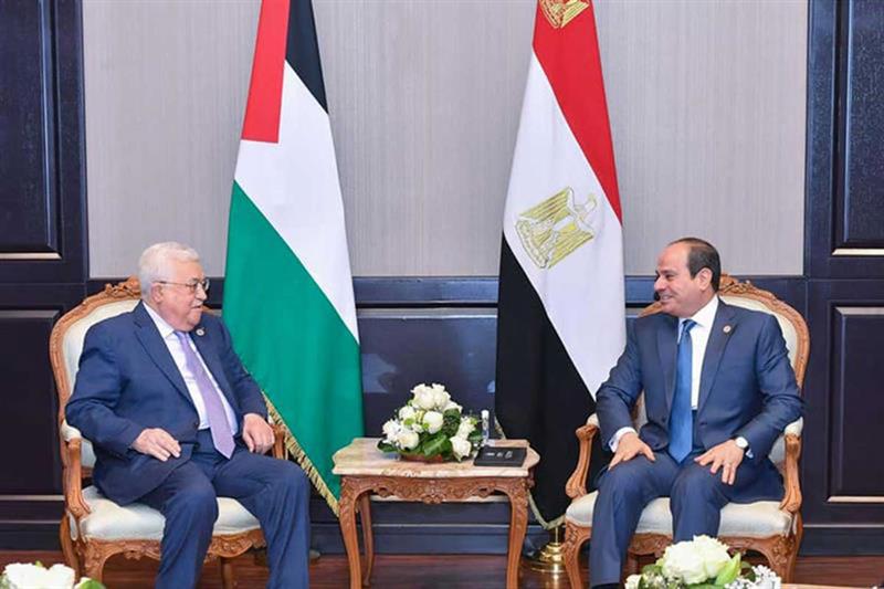 Le président Sissi reçoit le président palestinien Mahmoud Abbas