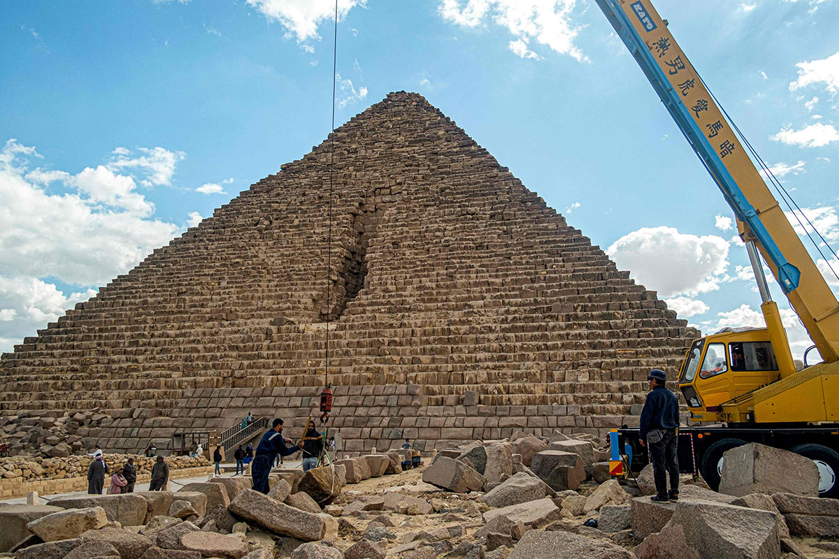 Galerie photos : La pyramide de Mykérinos revêtu
