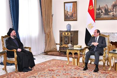 Sissi discute avec le leader chiite iraqien Ammar Al-Hakim la situation dans la région