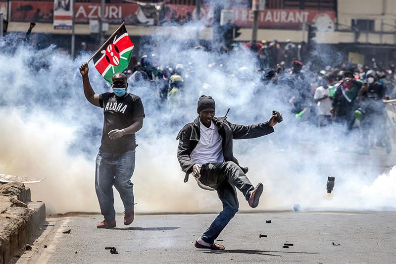 Gaz lacrymogène et balles en caoutchouc lors d'une manifestation  antigouvernementale à Kenya - Afrique - International - Ahraminfo - Toute  l'actualité égyptienne et internationale en continu